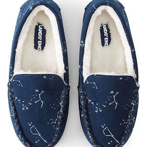 Glow in the Dark Suede Leather Moccasin Slippers